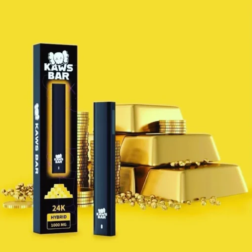 Kaws-Bar-24k Kaws Bar 24k Disposable Vape – Gold Edition by Kaws